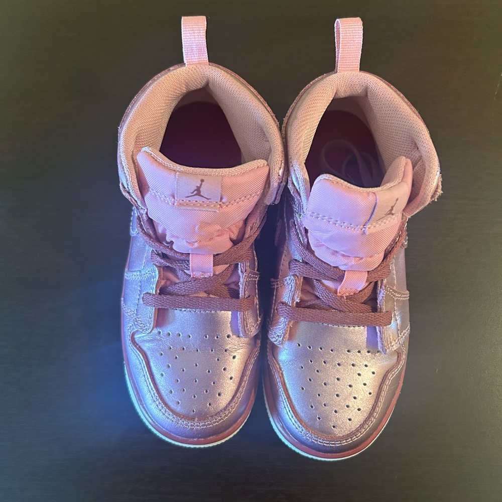 Air Jordan -Metallic Pink kids sneakers